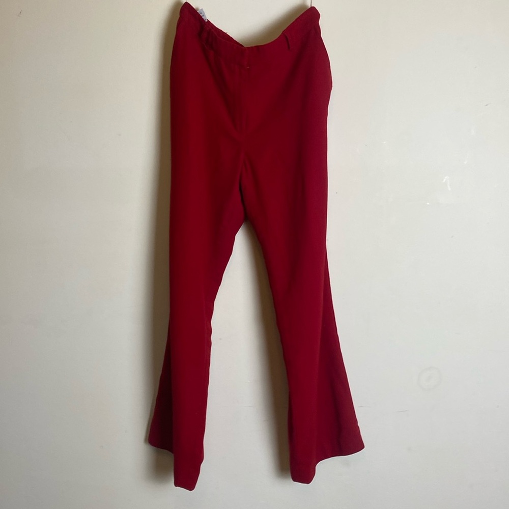 Red Hot fitted dress pants for a petite frame